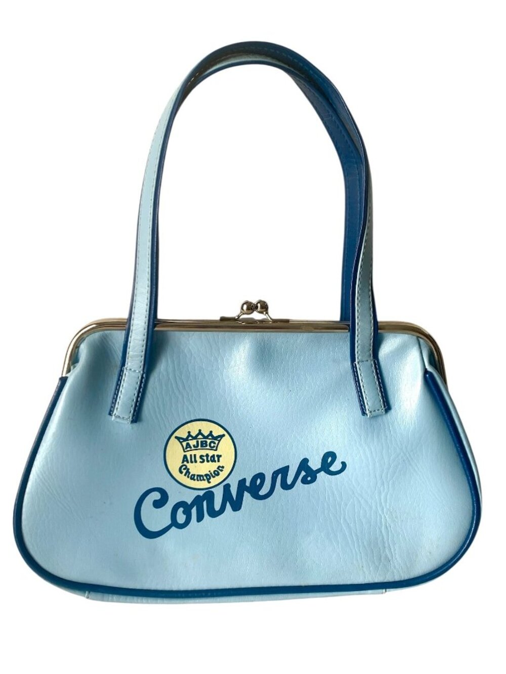 Vintage 90s Y2K Converse All-Star Champion Blue Top Handle Handbag Purse